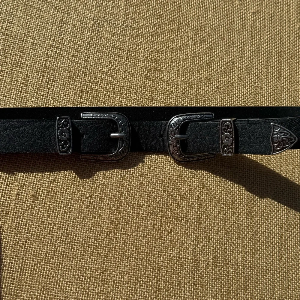 BKE Double Buckle Western Belt Size Small